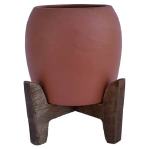 Sonoma Goods for Life Terracotta Planter with Wood Stand for $13 Sonoma Goods for Life Terracotta Planter with Wood Stand for $13