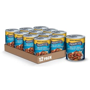 Progresso Beef Pot Roast with Country Vegetables Soup 18.5-oz. Can 12-Pack for $16