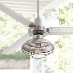 Casa Vieja 60" Turbina Franklin Park Industrial 3 Blade Indoor Outdoor Ceiling Fan with Light LED Dimmable for $491