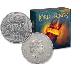 1-oz. Lord of the Rings The Shire Silver $2 Coin 2022 for $88