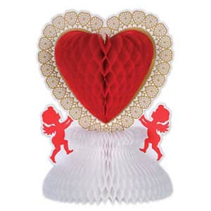 Beistle Heart and Cupid Centerpiece Valentines Day Tableware Decorations Wedding Anniversary Party for $8