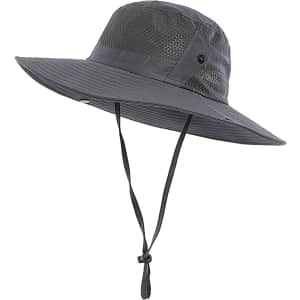 Wide Brim UV Protection Bucket Hat for $9