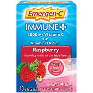 Emergen-C Immune+ 1000mg Vitamin C Powder, with Vitamin D, Zinc, Antioxidants and Electrolytes for for $12