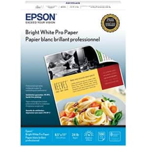 Epson Bright White 8.5" x 11" Pro Paper Ream for $22