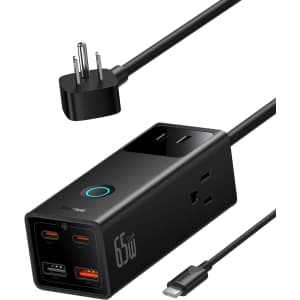 Baseus 65W 7-in-1 Charging Station 5-Foot Surge Protector / Power Strip for $42