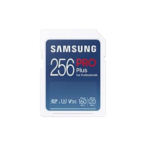 Samsung PRO Plus 256GB UHS-I U3 Full HD & 4K UHD 160MB/s Reading 120MB/s Writing for SLR Cameras for $41