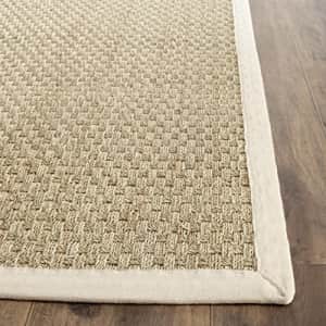 SAFAVIEH Natural Fiber Collection Accent Rug - 2'6" x 4', Natural & Ivory, Border Basketweave for $42 SAFAVIEH Natural Fiber Collection Accent Rug - 2'6" x 4', Natural & Ivory, Border Basketweave for $42