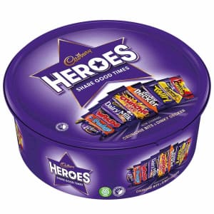 Cadbury Heroes Chocolates Tub. It's the best price we could find by $8.