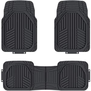 Amazon Basics 3-Piece All-Season Rubber Car Floor Mat Set for $39