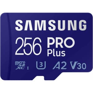 Samsung Pro Plus 256GB microSD Memory Card w/ Adapter for $20