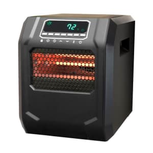 LifeSMART 1,500W 4-Element Infrared Quartz Electric Space Heater for $71