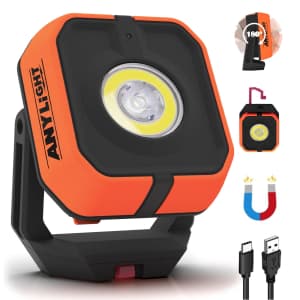 Magnetic Rechargeable Work Light for $18