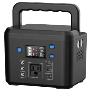 Powkey 200W Portable Power Station for $52