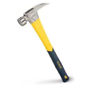 ESTWING Sure Strike Hammer - 21 oz Rip Claw Hammer with Milled Face & Fiberglass Handle - MRF21LM for $30 ESTWING Sure Strike Hammer - 21 oz Rip Claw Hammer with Milled Face & Fiberglass Handle - MRF21LM for $30