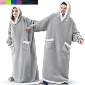 Adults' Oversized Hoodie Blanket for $12