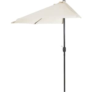 Pure Garden 9-Foot Half Round Patio Umbrella for $31 Pure Garden 9-Foot Half Round Patio Umbrella for $31