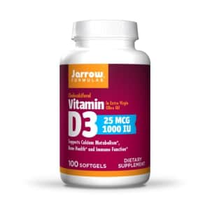 Jarrow Formulas Vitamin D3 1000 IU - 100 Softgels - Bone Health, Immune Function & Calcium for $6 Jarrow Formulas Vitamin D3 1000 IU - 100 Softgels - Bone Health, Immune Function & Calcium for $6