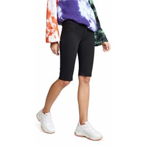 HUDSON Women's Amelia Cut Off Shorts, Black with Raw Hem, 26 for $98