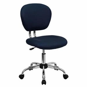 Flash Furniture Mid-Back Navy Mesh Padded Swivel Task Office Chair with Chrome Base for $89 Flash Furniture Mid-Back Navy Mesh Padded Swivel Task Office Chair with Chrome Base for $89