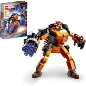 LEGO Marvel Rocket Mech Armor Set for $10