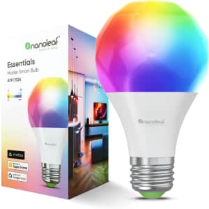 Nanoleaf Essentials Matter Smart LED Color-Changing Light Bulb for $15
