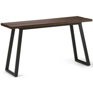 Simpli Home Adler Modern Industrial Console Sofa Table for $139 Simpli Home Adler Modern Industrial Console Sofa Table for $139