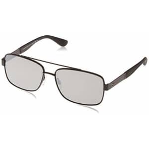 Tommy Hilfiger Men's TH1521/S Square Sunglasses, Black & Silver, 59 mm for $34