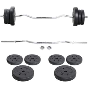 Yaheetech Barbell Weight Set for $70