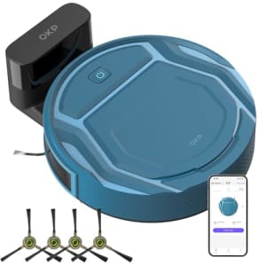 OKP Robot Vacuum, WiFi/App/Alexa, Automatic Charging, Robot Vacuum Cleaner with Real Time Mapping for $210