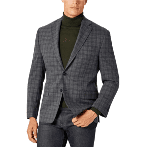 Michael Kors Men's Modern-Fit Pattern Check Sport Coat for $60