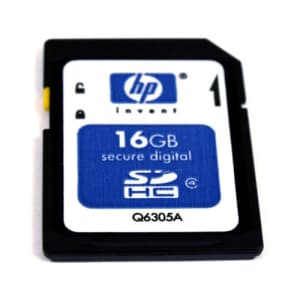 HP 16 GB Class 4 SDHC Flash Memory Card Q6305A-EF for $8