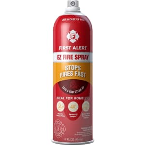 First Alert Tundra Fire Extinguishing Aerosol Spray for $13