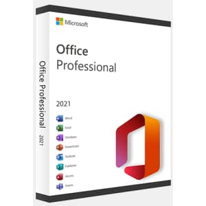Microsoft Office Professional 2021 Lifetime License for PC for $56