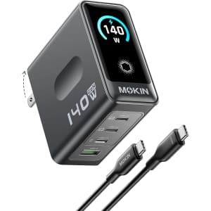 Imokin 140W 4-Port Multi-Device USB-C Charger for $40