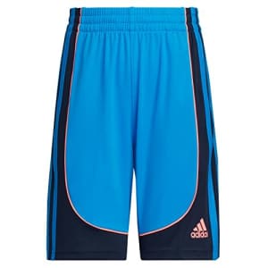 adidas Boys' AEROREADY Elastic Waistband Basketball Creator Short, Blue Rush, Medium (10/12) for $18 adidas Boys' AEROREADY Elastic Waistband Basketball Creator Short, Blue Rush, Medium (10/12) for $18