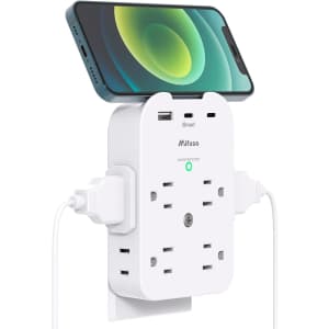 Mifaso 8-Outlet Extender and Surge Protector for $9