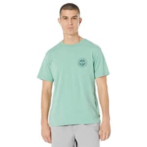 Billabong Men's Classic Short Sleeve Premium Logo Graphic T-Shirt, Rotor Fill Dusty Green, XX-Large for $22