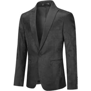 Cloudstyle Men's Slim Fit Paisley Sports Coat for $26