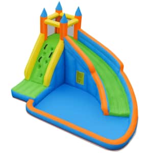 Costway Inflatable Mighty Bounce House w/ Water Slide for $230