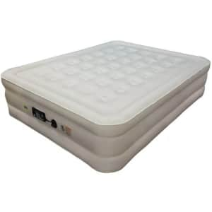 Serta Queen Never Flat Plush Air Mattress w/ Pump for $50