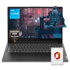 Lenovo Business Laptop, 15.6" FHD Display, Intel Core i3-1215U, Long Battery Life, Military Grade for $449