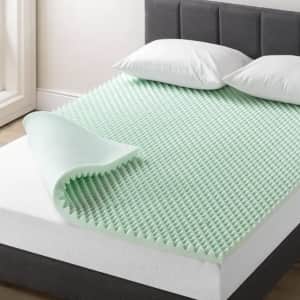 Mellow Aloe Vera-Infused Egg Crate Memory Foam Mattress Topper from $26