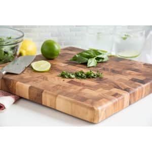 Ironwood Gourmet 28218 Square Charleston End Grain Chef's Board for $30 Ironwood Gourmet 28218 Square Charleston End Grain Chef's Board for $30