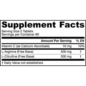 Jarrow Formulas Arginine-Citrulline Sustain - 120 Tablets for $21