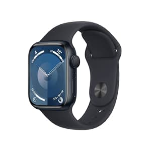 Apple Watch Series 9 [GPS 41mm] Smartwatch with Midnight Aluminum Case with Midnight Sport Band for $299