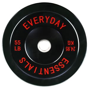 BalanceFrom 55-lb. Olympic Bumper Plate Weight Plate for $60