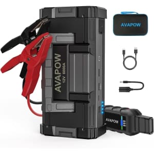 Avapow 6,000A Car Battery Jump Starter: $75 w/ Prime