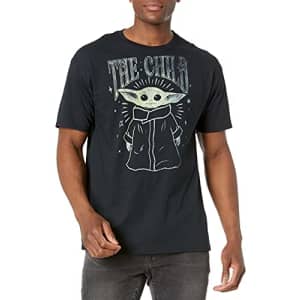 Star Wars Men's The Child T-Shirt Black, 4X-Large for $10