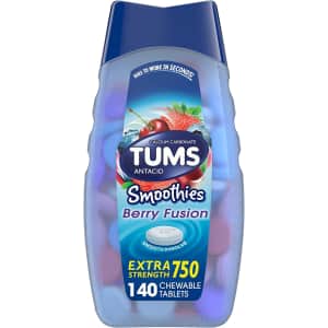 Tums Smoothies Extra Strength Antacid Tablets 140-Pack for $4.35 via Sub & Save