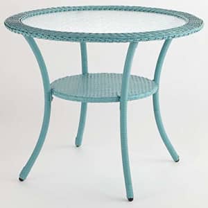 BrylaneHome Roma All-Weather Resin Wicker Bistro Table Patio Furniture, Haze for $136
